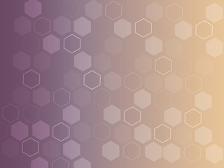 Fototapeta na wymiar Modern violet abstract background with hexagons