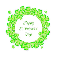 St. Patricks Day holiday frame