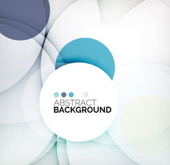 Colorful circles modern abstract composition