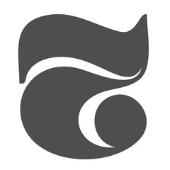 Vintage and retro numeric font number seven for big posters etc