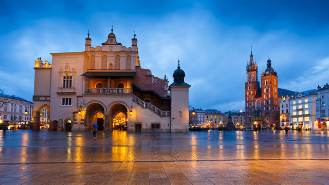 Main square in Krakow.
