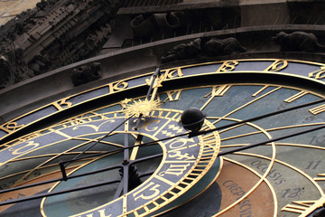 Fototapeta na wymiar Prague clock detail