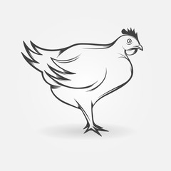 Chicken logo or broiler symbol