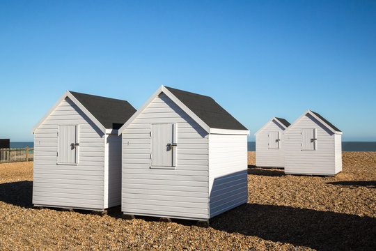 White Beach huts, Deal, Kent