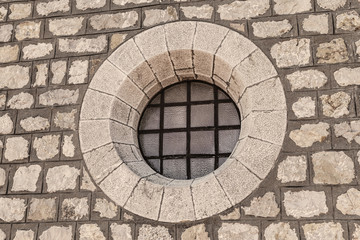 Stone circular window jail