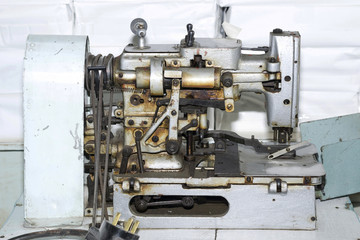Old and dirty sewing machine