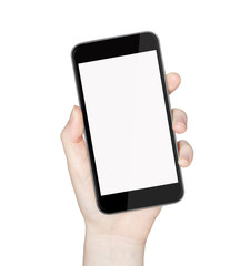 Hand with mobile phone