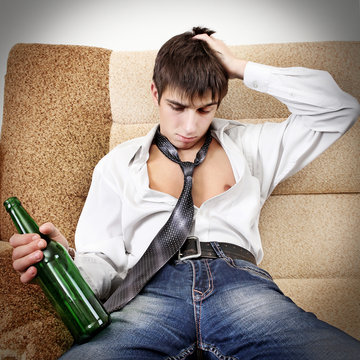 Teenager in Alcohol Addiction