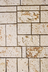 New stone cladding plates closeup