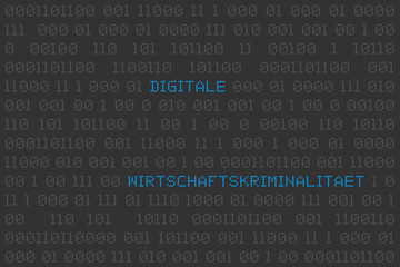 Fototapeta premium Digitale Wirtschaftskriminalität