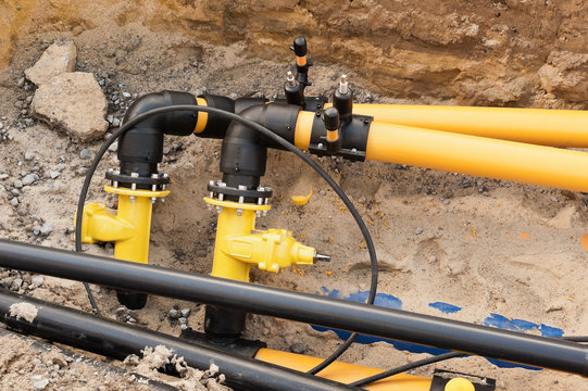 Arbeiten an den Gasleitungen