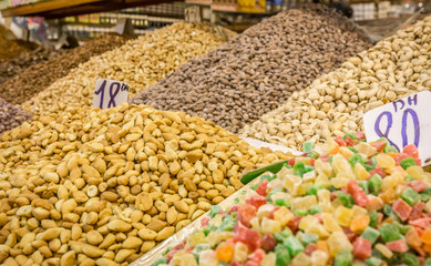 Assortment of nuts in Morocco