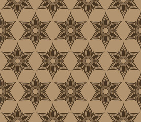 Flower seamless siluet