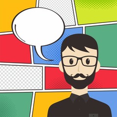 comic book cartoon template