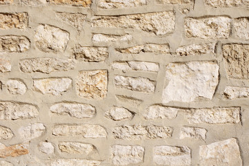 Old stone wall closeup