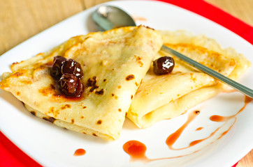 pancakes on a plate