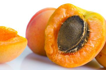 a lot of ripe apricots