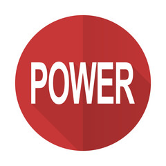 power red flat icon