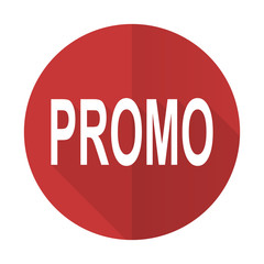 promo red flat icon