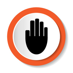 Векторный значок с изображением руки