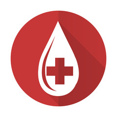 blood red flat icon