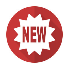 new red flat icon