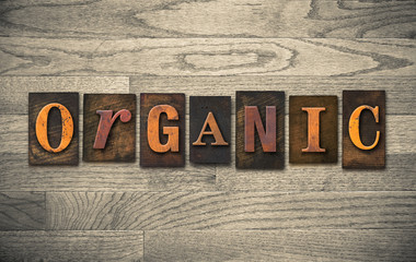 Naklejka premium Organic Wooden Letterpress Theme