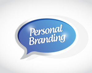 personal branding message sign illustration design