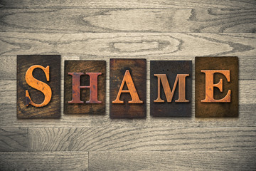 Shame Wooden Letterpress Theme