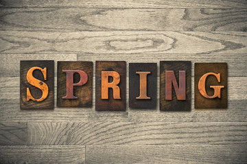 Spring Wooden Letterpress Theme