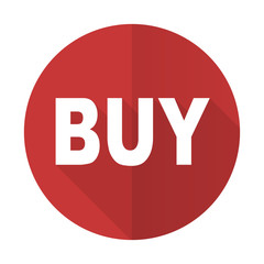 buy red flat icon