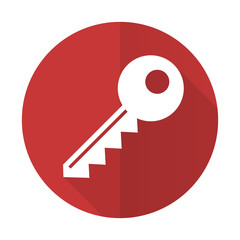 key red flat icon