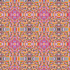 Seamless pattern made of colorful mosaic, Tile ornament template
