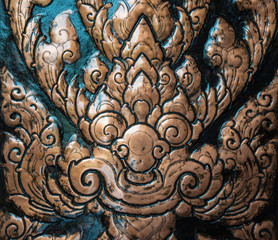Fototapeta na wymiar thai style texture decorated on the window