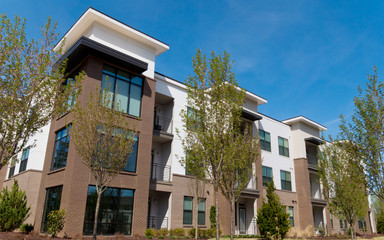 Fototapeta premium Modern apartment building
