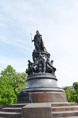 Fototapeta premium Monument to Catherine the Great on Ostrovsky Square.