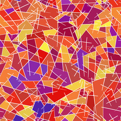 seamless pattern of colored geometric shapes