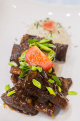 Hawaiian Crockpot Beef Ribs