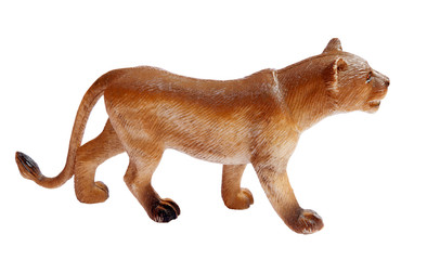 Fototapeta premium rubber lion on white background