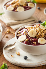 Healthy Organic Berry Smoothie Bowl