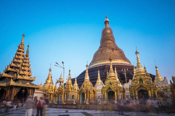 Shwedagon Pagoda repair every five years at a time so as not to