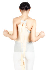 Fototapeta premium girl in orthopedic belt
