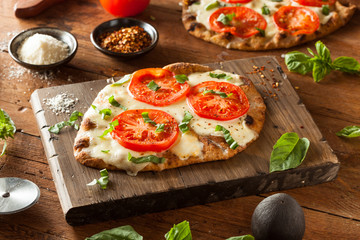 Homemade Margarita Flatbread Pizza