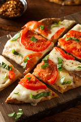 Homemade Margarita Flatbread Pizza