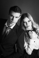 Fashion portrait of lovers