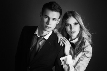 Fashion portrait of lovers