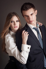 Fashion portrait of lovers