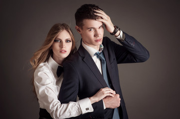 Fashion portrait of lovers