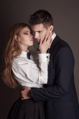 Fashion portrait of lovers