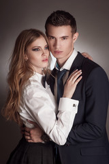 Fashion portrait of lovers